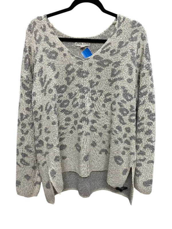 Sweater By Knox Rose In Animal Print, Size: L