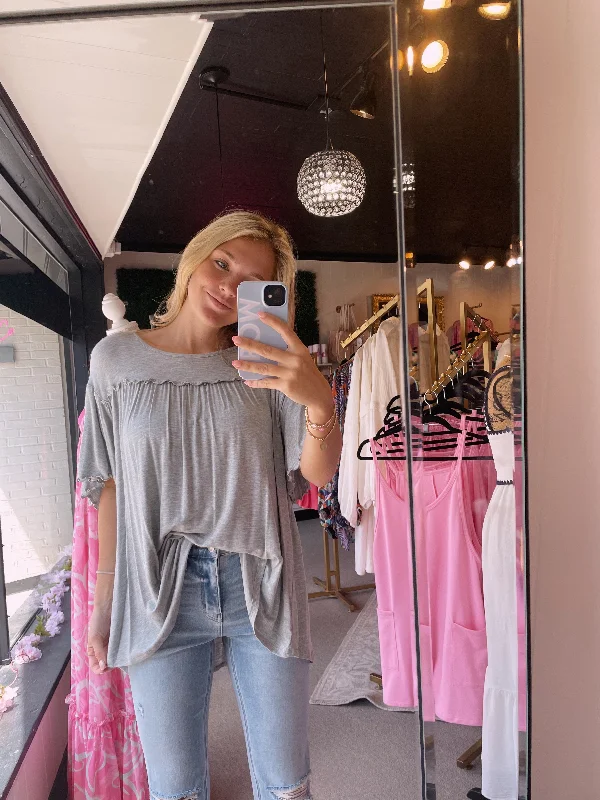 Simple Gray Top