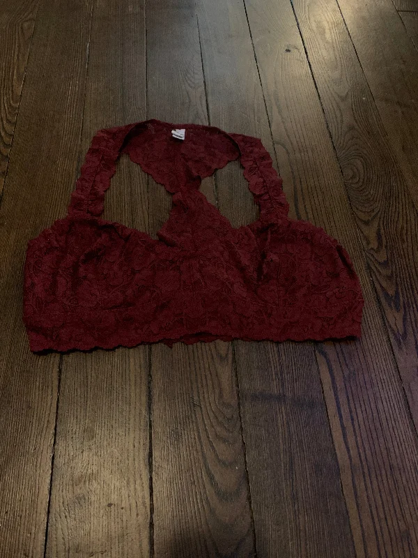 Plus Size Bralette in Burgundy