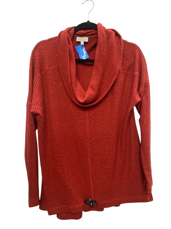 Top Long Sleeve By Lucky Brand In Red, Size: L