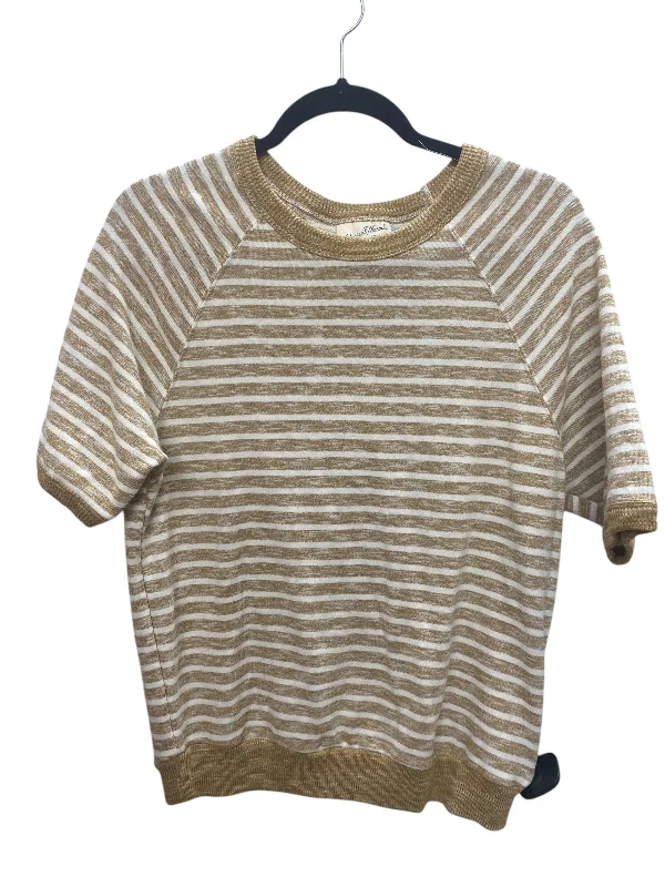 Top Short Sleeve By Universal Thread In Tan, Size: M