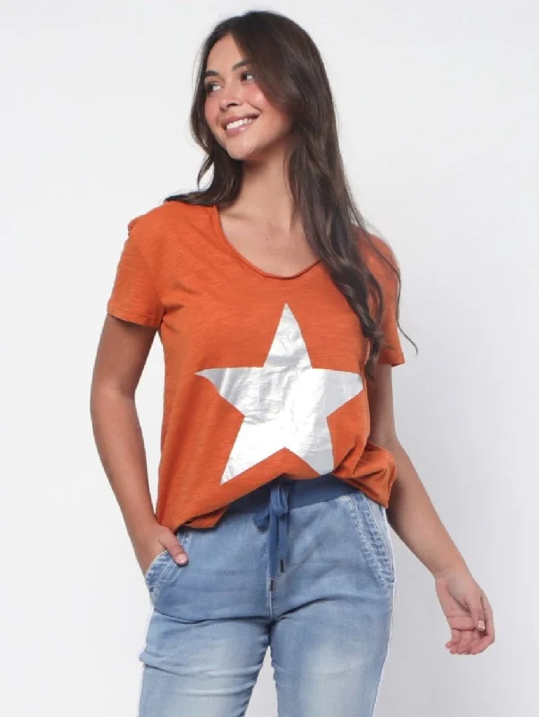 Star Tee - Rust