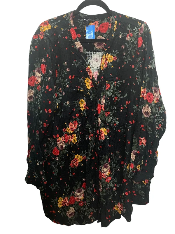 Top Long Sleeve By Torrid In Black, Size: 3x