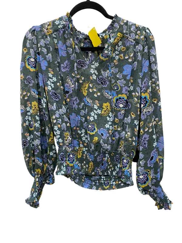 Top Long Sleeve By Rachel Zoe In Floral Print, Size: S