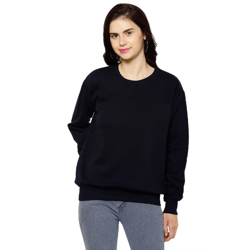 Vimal Jonney Fleece Round Neck Sweatshirt for Women