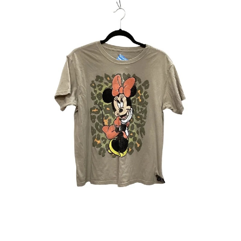 Top Short Sleeve Basic By Disney Store In Tan, Size: Xl