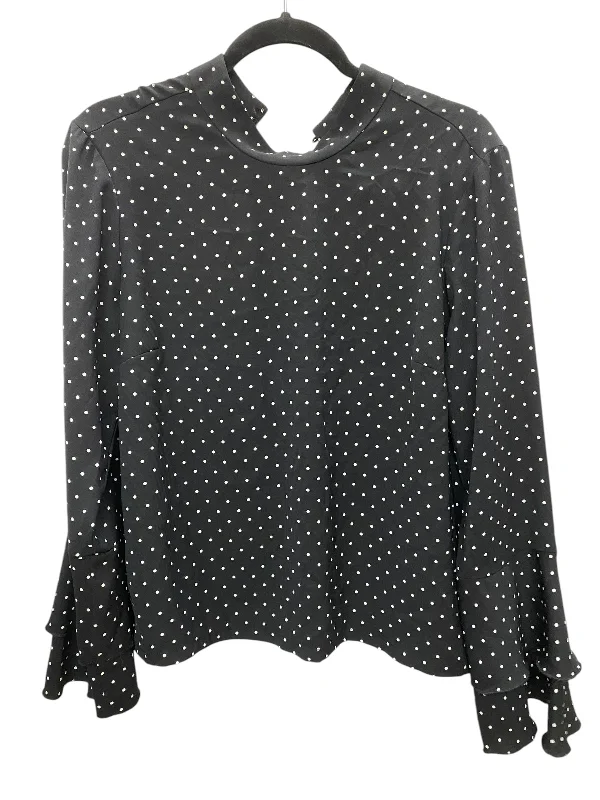 Top Long Sleeve By Clothes Mentor In Black, Size: L