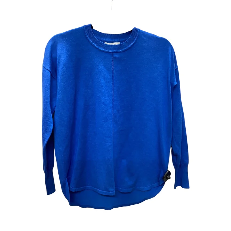 Top Long Sleeve By Max Studio In Blue, Size: S