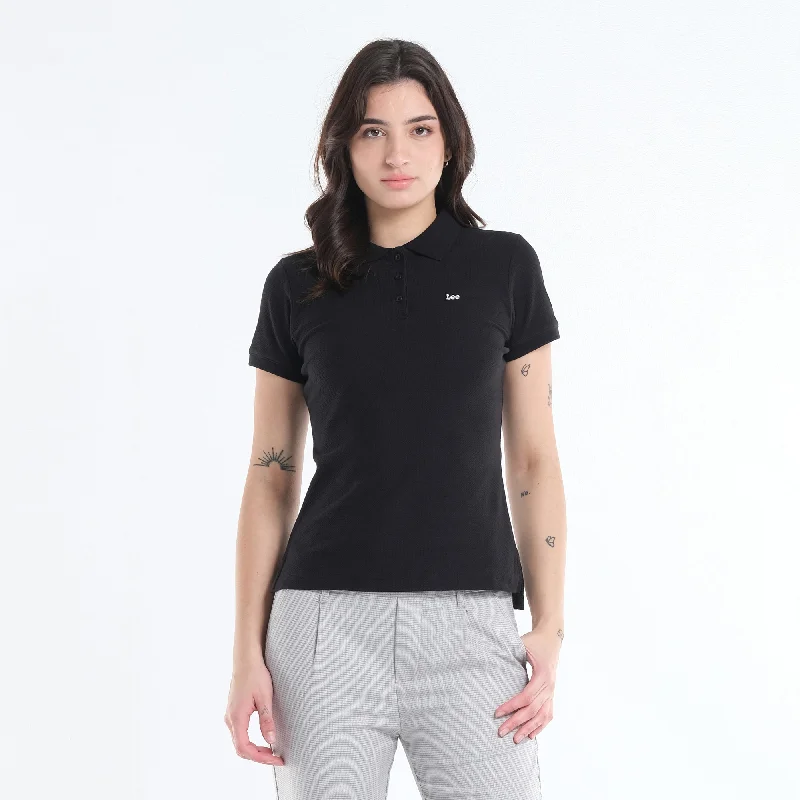 LEE LADIES CLASSIC SPORTSHIRT WITH SMALL PATCHED LOGO