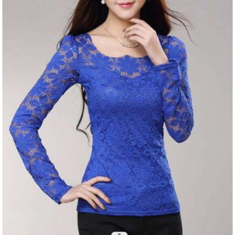 ladies new fashion sexy slim long-sleeved shirt plus size clothing