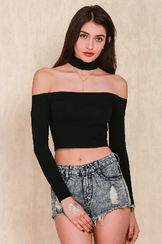 European Style Halter Crop Top Kendall Jenner Style