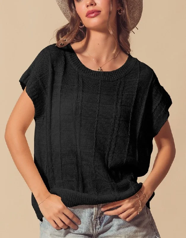 Tash Textured Sweater Top