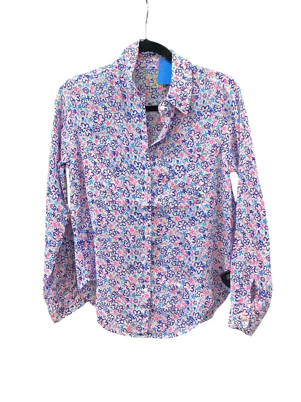 Top Long Sleeve By Lilly Pulitzer In Floral Print, Size: Xs