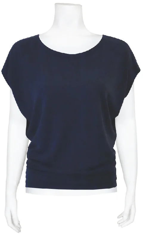 CHARLES Slouch Tee - NAVY