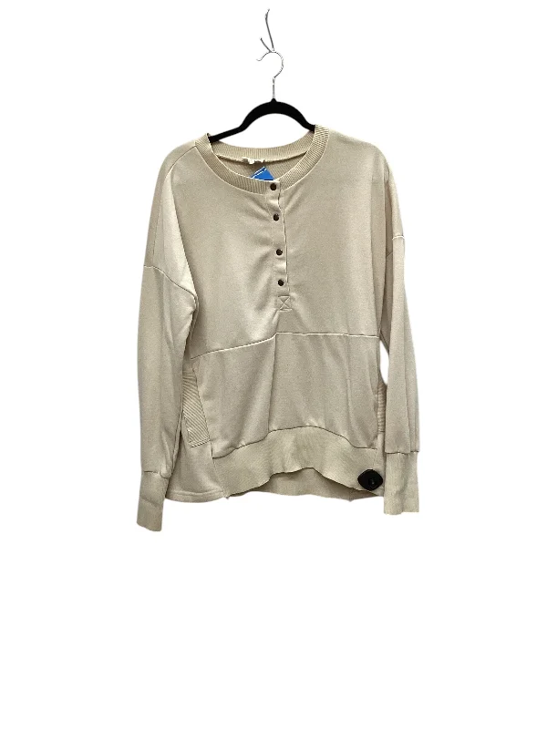 Top Long Sleeve Basic By Bibi In Brown, Size: M