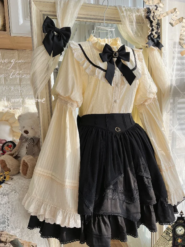 (Buy For Me) Uncle Wall Original~Rich Girl~Elegant Lolita Blouse and Skirt