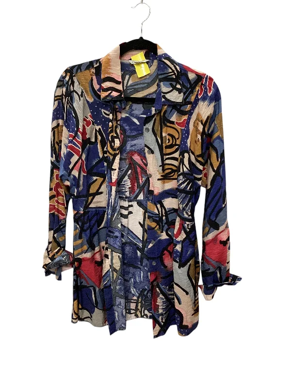 Tunic Long Sleeve By John Mark In Multi-colored, Size: M