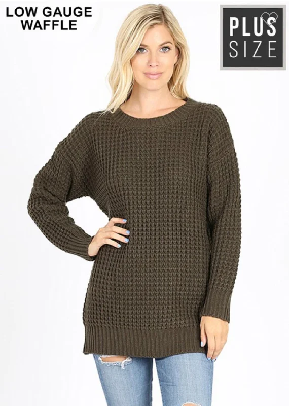 Olive Round Neck Sweater