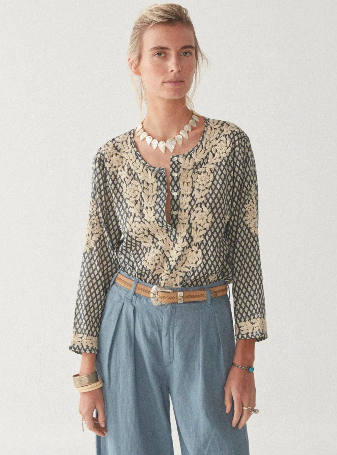 Maison Hotel Rita Blue Note Jasmine Blouse - ByAdushka