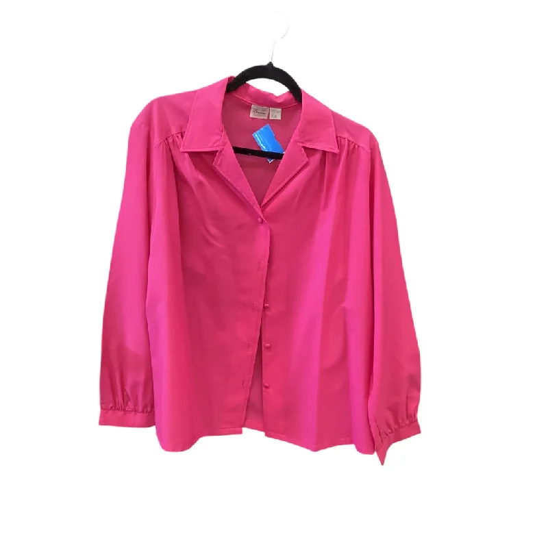 Top Long Sleeve By Clothes Mentor In Pink, Size: M