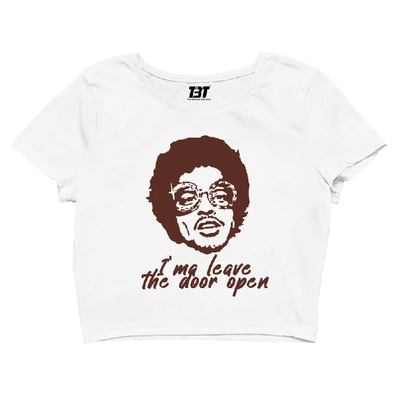 Bruno Mars Crop Top - Leave The Door Open