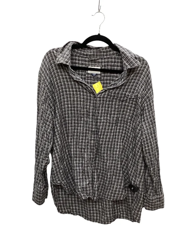 Top Long Sleeve By American Eagle In Black, Size: S