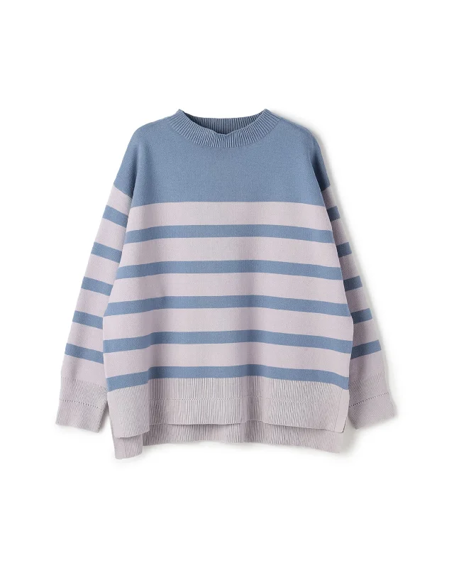 Soft Touch Square Border Knit Top