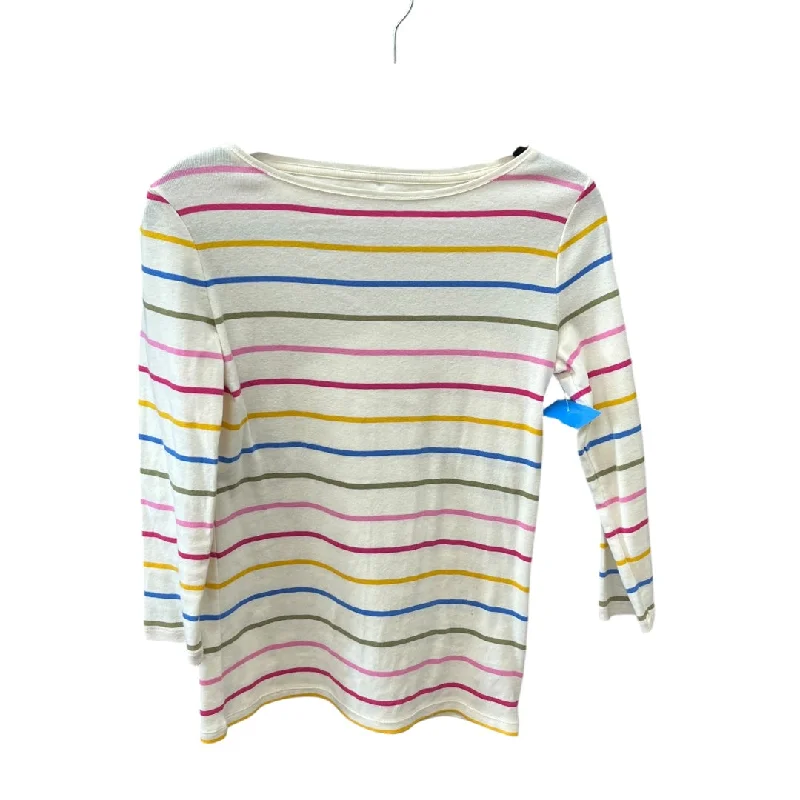 Top Long Sleeve Basic By Talbots In Striped Pattern, Size: Xs