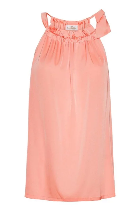 Karmamia - Ruffle Tie Top - Peach