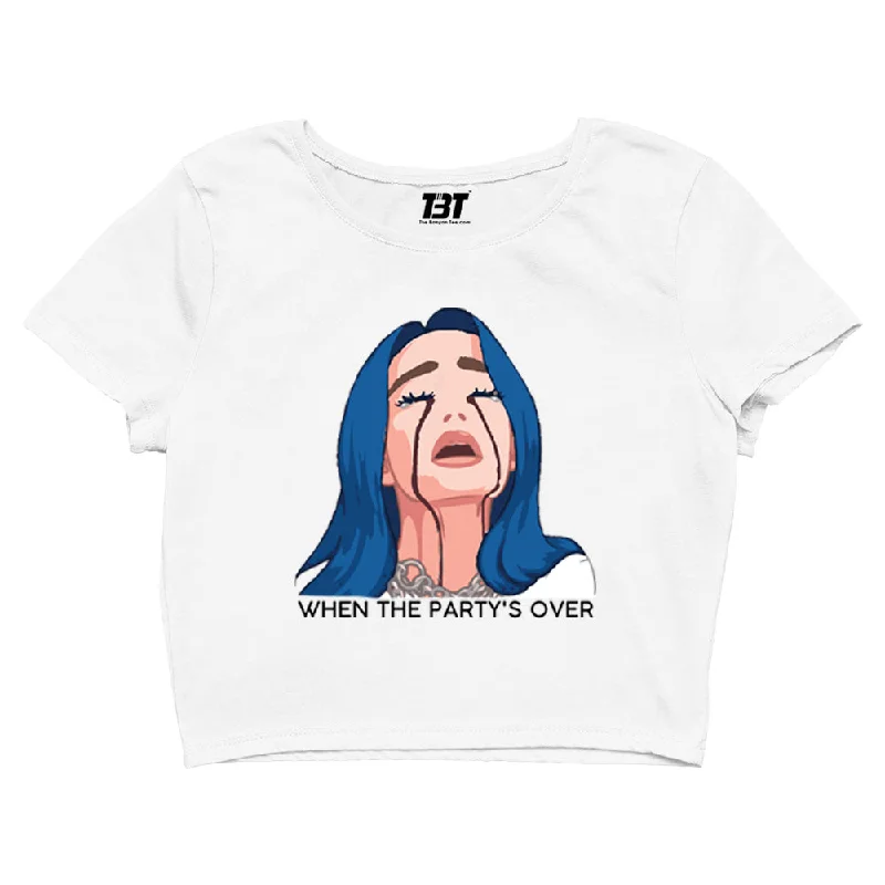 Billie Eilish Crop Top - When the Party's Over