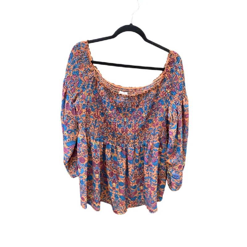 Top Long Sleeve By Hayden La In Multi-colored, Size: 1x