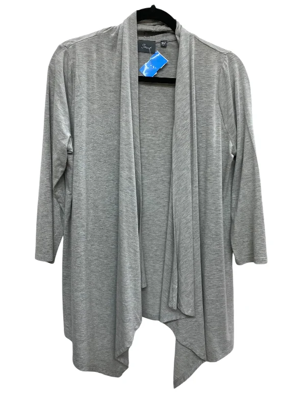 Cardigan By Clothes Mentor In Grey, Size: L