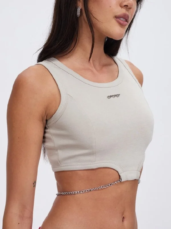 Women’s Sexy Sleeveless Tank Tops Halter Neck Crop Tops by Kaja Clothing - Elodie Top