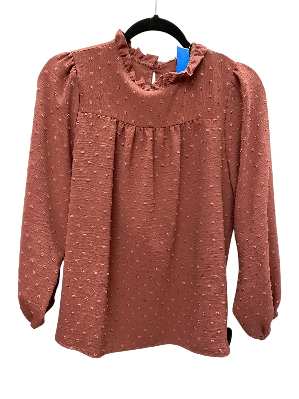 Top Long Sleeve By Clothes Mentor In Pink, Size: S