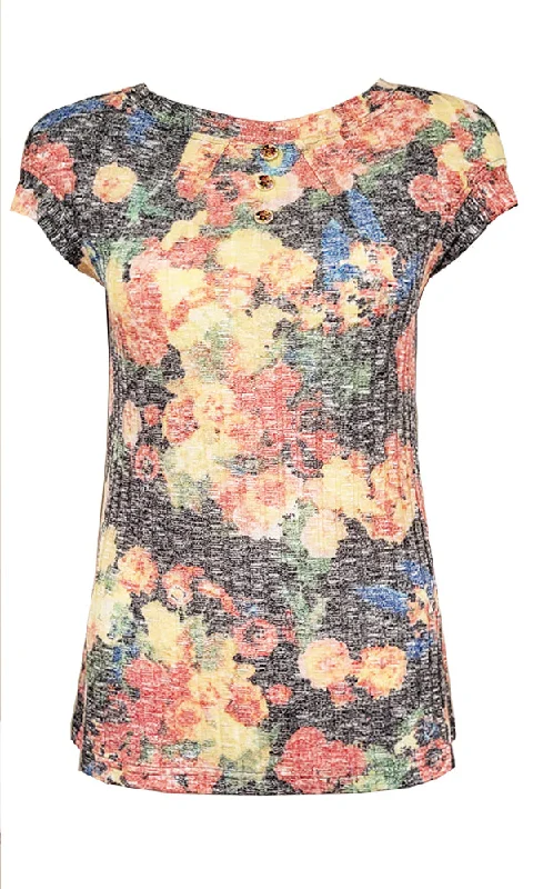 CORA Dark Floral Tee - FINAL SALE