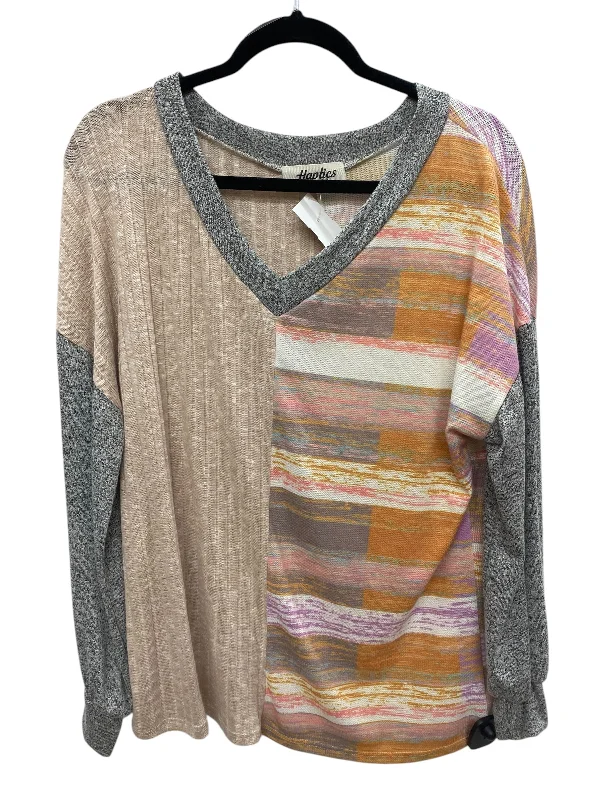 Top Long Sleeve By Haptics In Multi-colored, Size: S