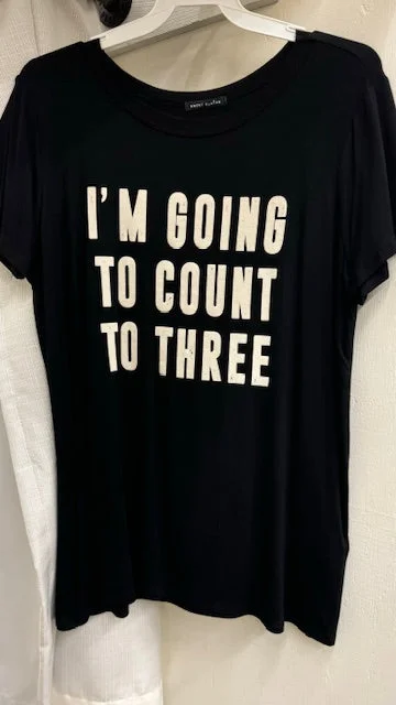 Count To Three Black Tee