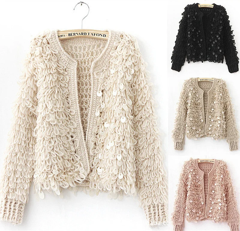 Boho Jumper For Women, Warm Knitted Cardigan