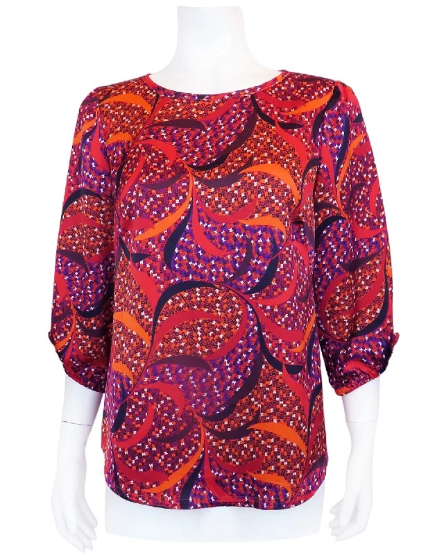 LUSTRE Blouse - PUMPKIN Plume