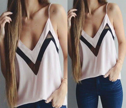 Fashion Women Summer Vest Tank Top Sleeveless Crop Tops Blouse Sexy T Shirt Tops