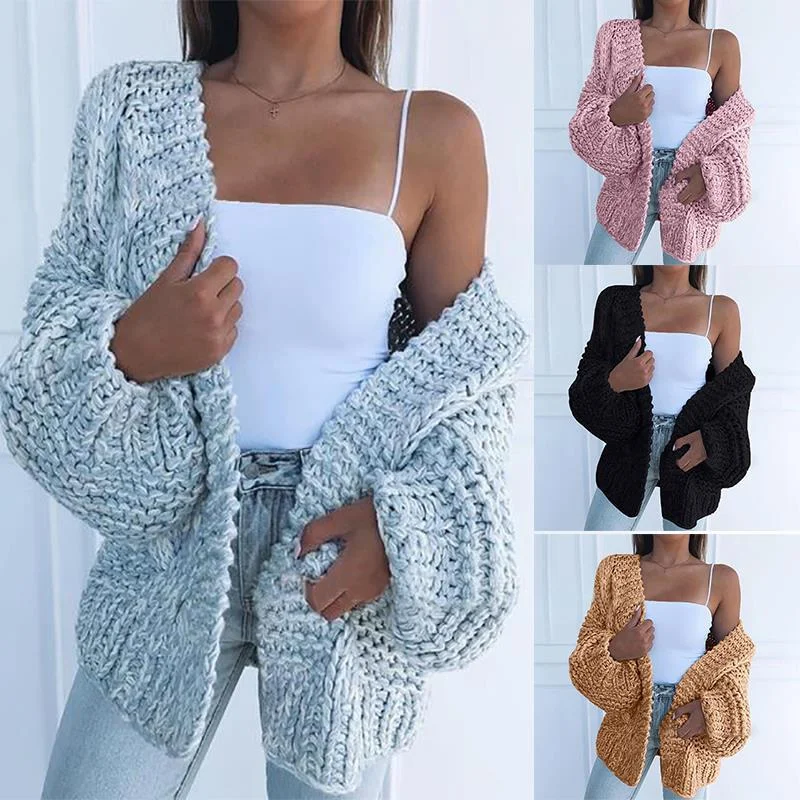 Chunky Warm Knitted Cardigan Sweater