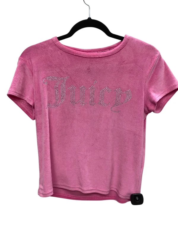 Top Short Sleeve By Juicy Couture In Pink, Size: S