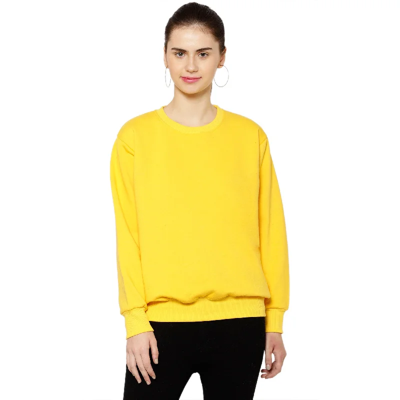 Vimal Jonney Fleece Round Neck Sweatshirt for Women