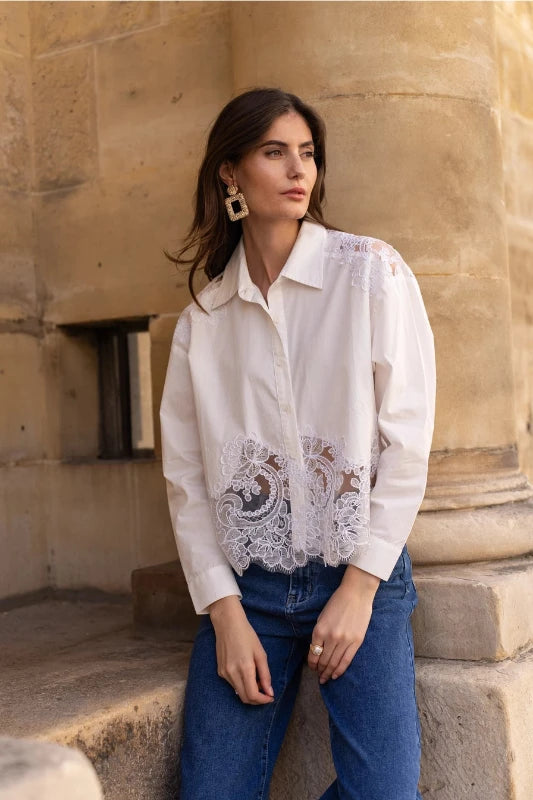 Embroidered Cotton Shirt