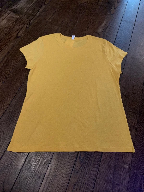 Basic Tee in Mustard Yellow Plus