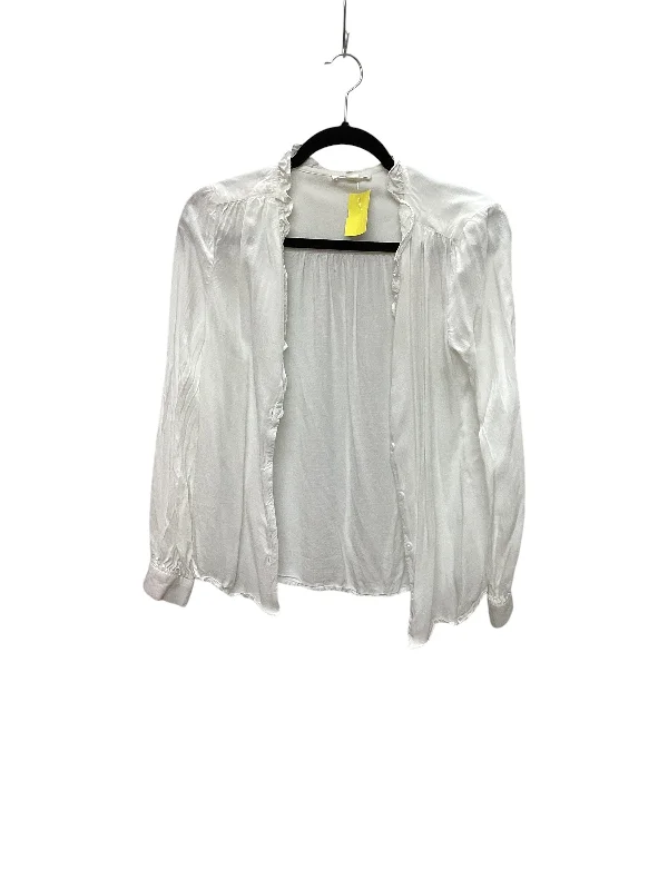 Top Long Sleeve By Beachlunchlounge In White, Size: Xs